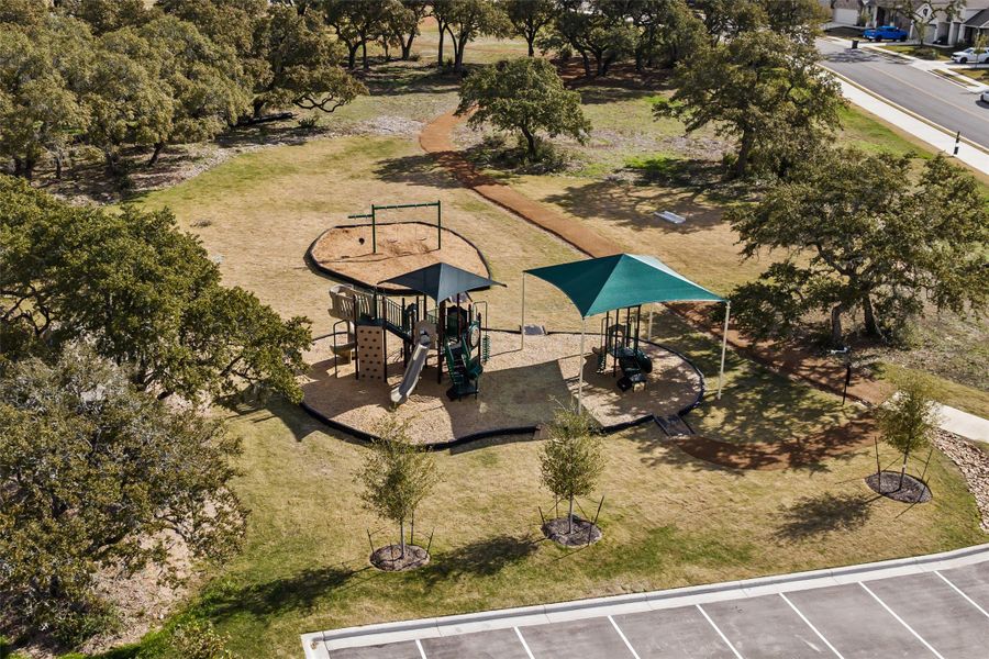 Drone / aerial view of a park Drone / aerial view of a park