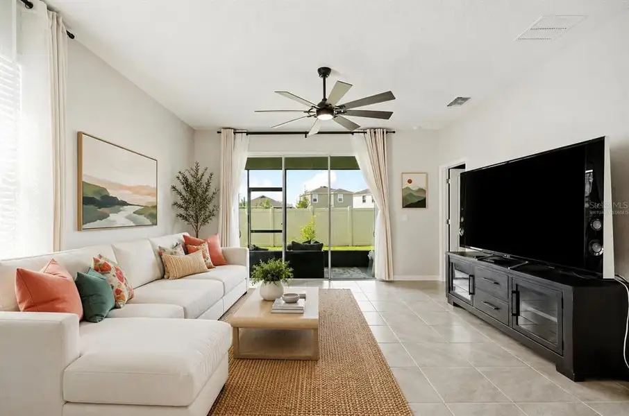 Furnished interior view inside a new home in Towns at Woodsdale Villas, Wesley Chapel (Image 16).