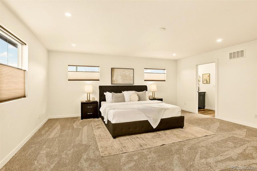 Seating area in primarybedroom.