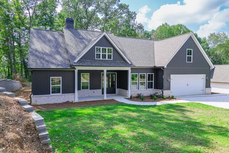 Front exterior of a new home in , Jefferson, GA, highlighting curb appeal (Image 1). Front exterior of a new home in , Jefferson, GA, highlighting curb appeal (Image 1).