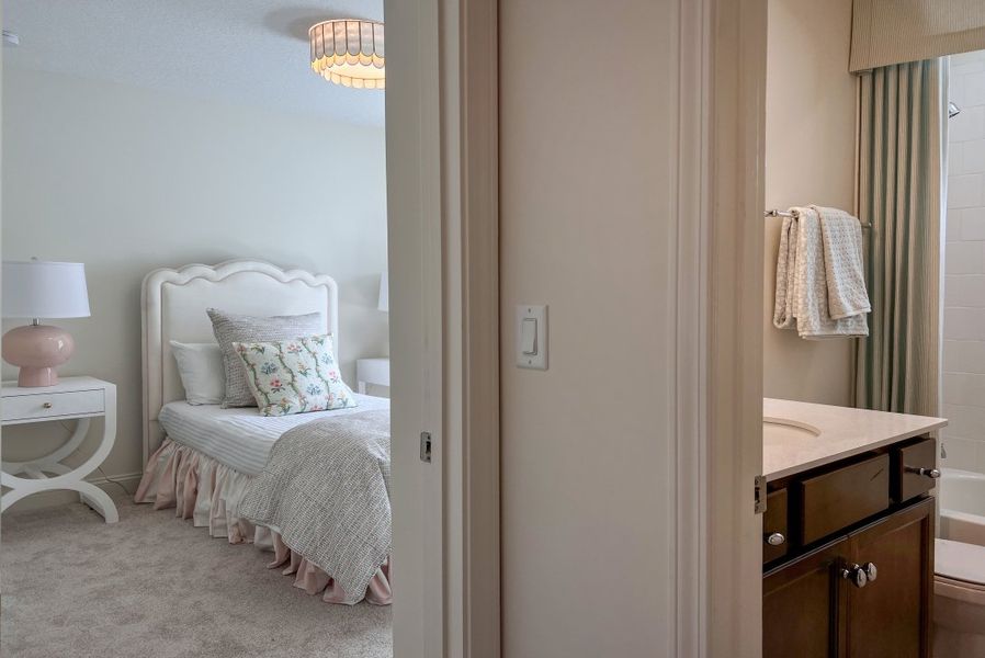 Representative furnished interior of a home built from the Miramar by Riverside Homes in Mariposa at EverRange, Jacksonville (Image 68).