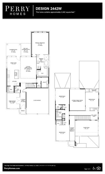 Floor Plan for 2442W