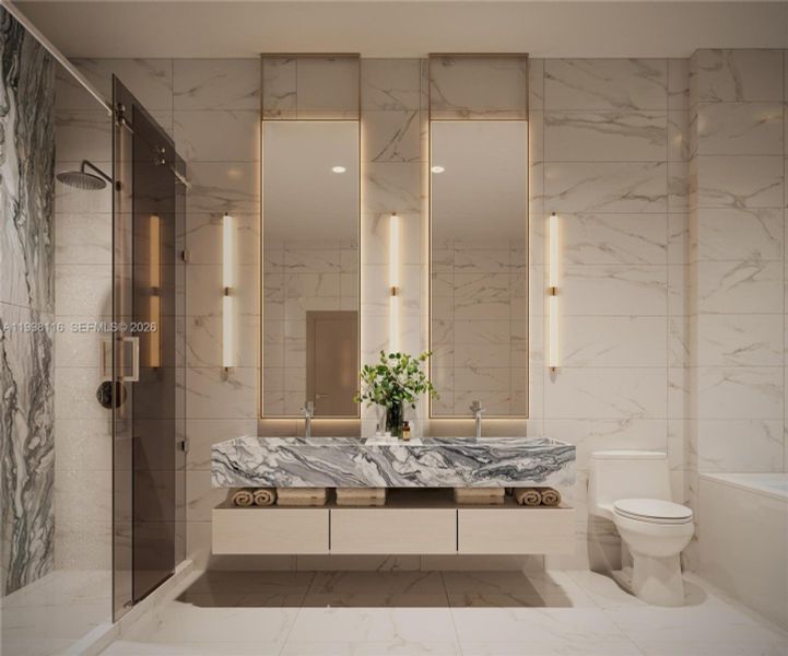 Furnished interior view inside a new home in , Hallandale Beach (Image 15).