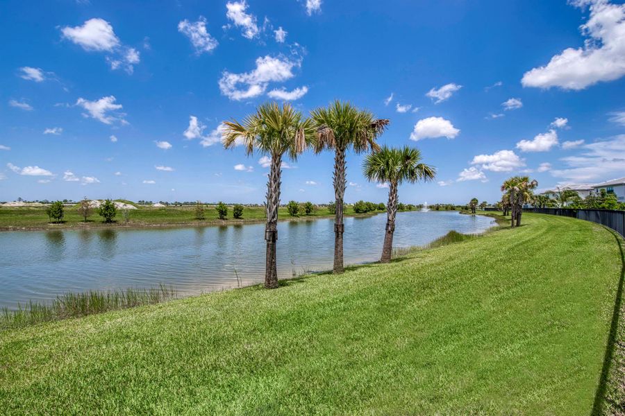 Exterior details and patio area of a home in Apex at Avenir, Palm Beach Gardens (Image 30). Exterior details and patio area of a home in Apex at Avenir, Palm Beach Gardens (Image 30).