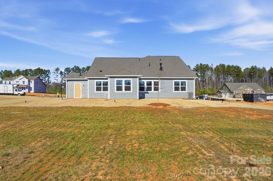 Exterior details and patio area of a home in Blair Place, Monroe (Image 3).