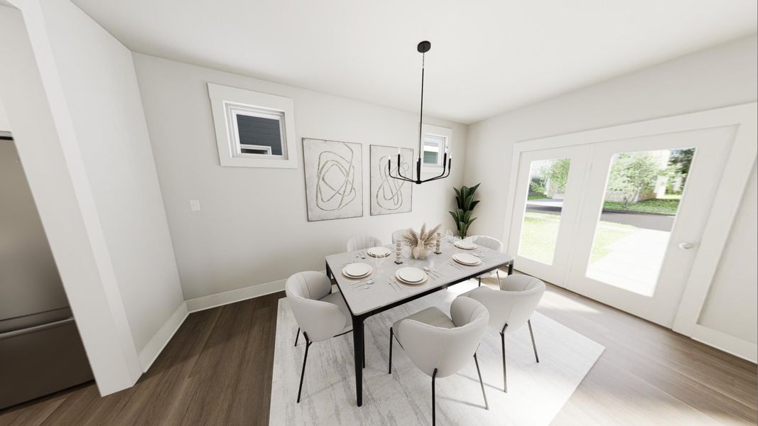 Furnished interior view inside a new home in Ponder, Wendell (Image 4).