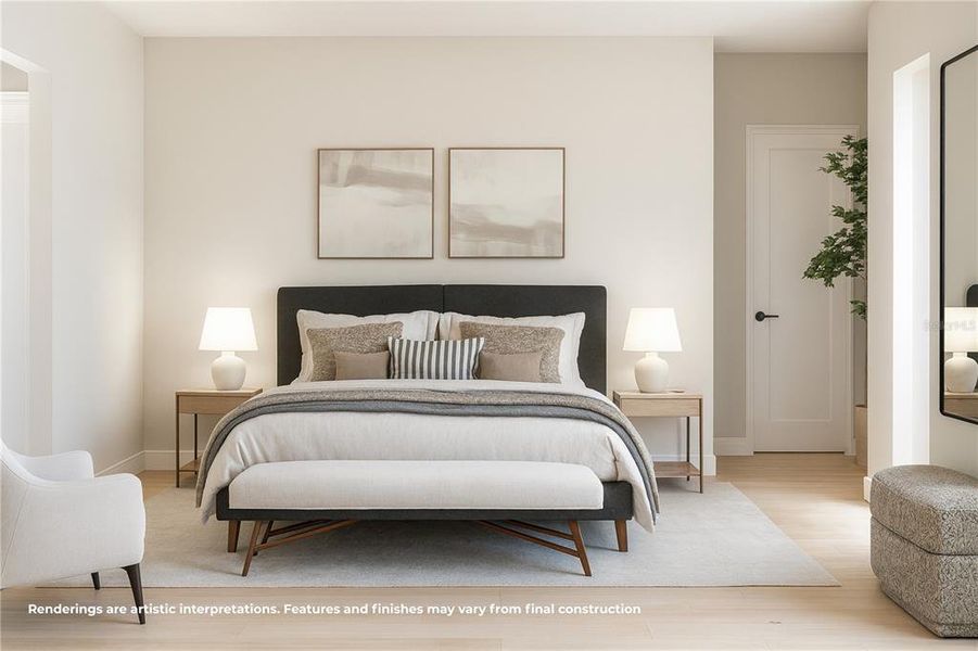 Furnished interior view inside a new home in , Orlando (Image 6).