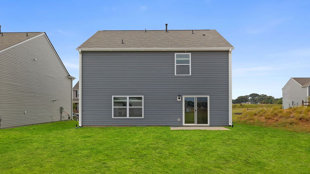 Exterior details and patio area of a home in Harrier Point, Woodruff (Image 20).