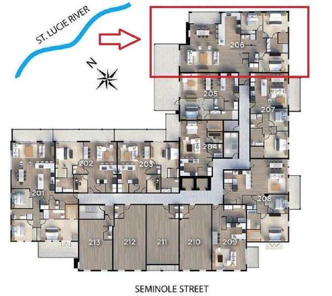 2D floor plan layout of this home in , Stuart, FL (Image 7).