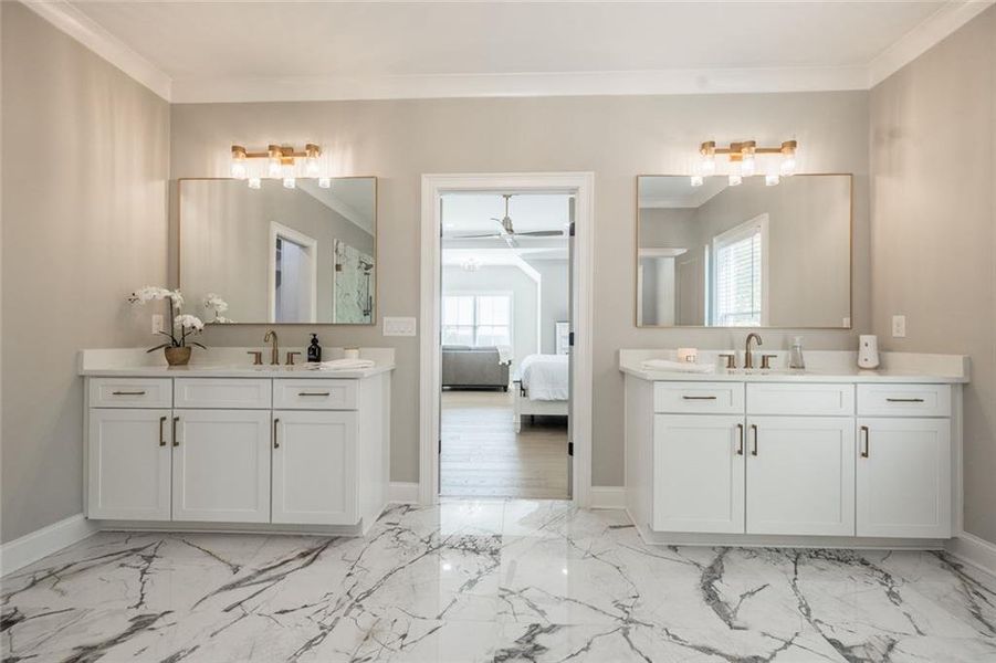 Furnished interior view inside a new home in , Powder Springs (Image 39).