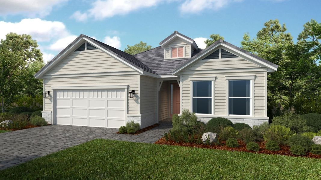 Representative exterior photo of a completed home built from the Sereno by Taylor Morrison in Esplanade at St. Marys, St. Marys, GA (Image 15). Representative exterior photo of a completed home built from the Sereno by Taylor Morrison in Esplanade at St. Marys, St. Marys, GA (Image 15).