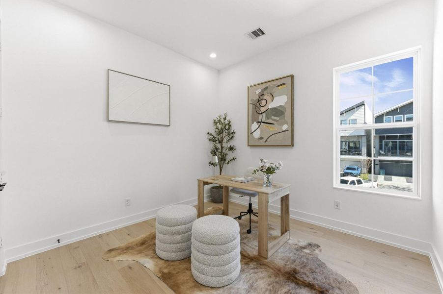 Furnished interior view inside a new home in , Houston (Image 17).