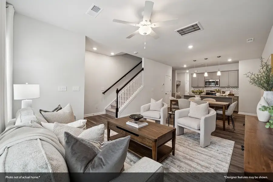 Furnished interior view inside a new home in Renaissance at White Oak, Garner (Image 4).