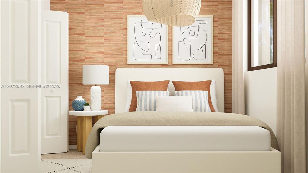 Furnished interior view inside a new home in Luminara, Miami (Image 12).
