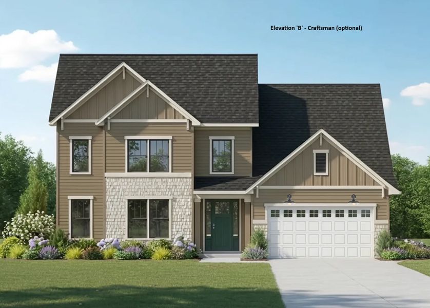 Front exterior of a new home in Dixon Grove, Grimesland, NC, highlighting curb appeal (Image 1). Front exterior of a new home in Dixon Grove, Grimesland, NC, highlighting curb appeal (Image 1).