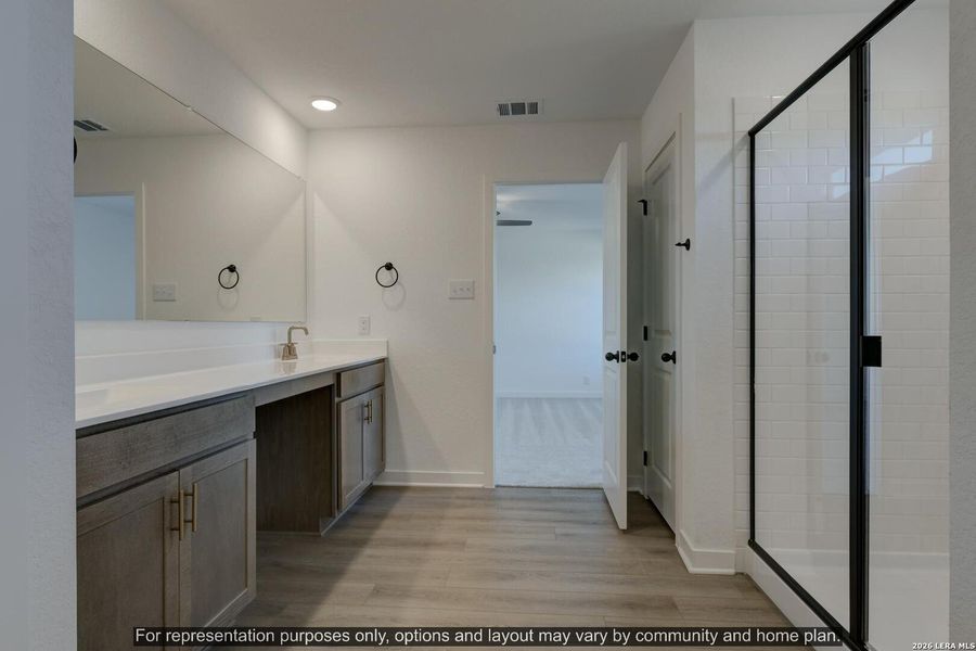 Furnished interior view inside a new home in Hennersby Hollow, San Antonio (Image 5).