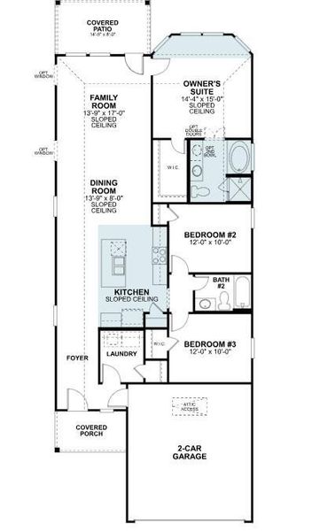 2D floor plan layout of this home in Pinewood at Grand Texas, New Caney, TX (Image 4).