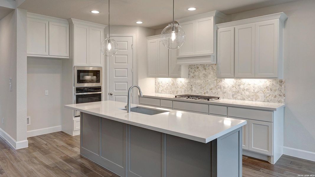 Furnished interior view inside a new home in Haby Hill, San Antonio (Image 8).