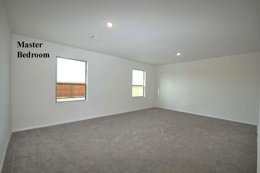 Spacious Master Bedroom.