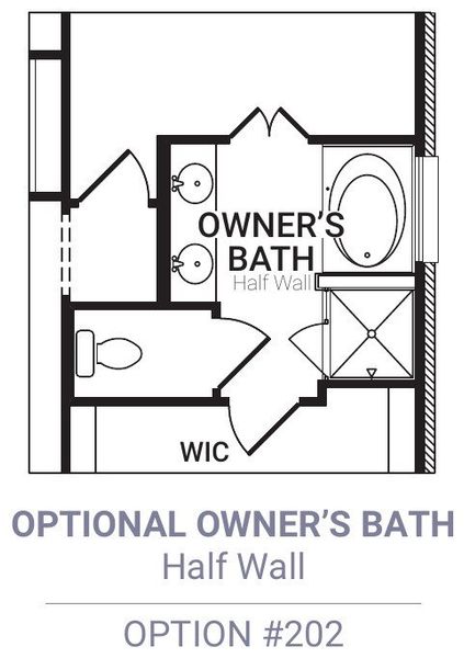 Master Bath – Tub Shower 1/2 Wall Master Bath – Tub Shower 1/2 Wall