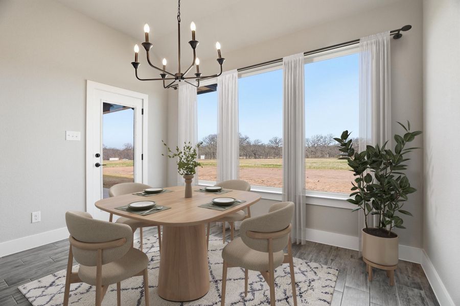 Representative furnished interior of a home built from the The Lotus by Kenmark Homes in Zion Valley, Poolville (Image 8).