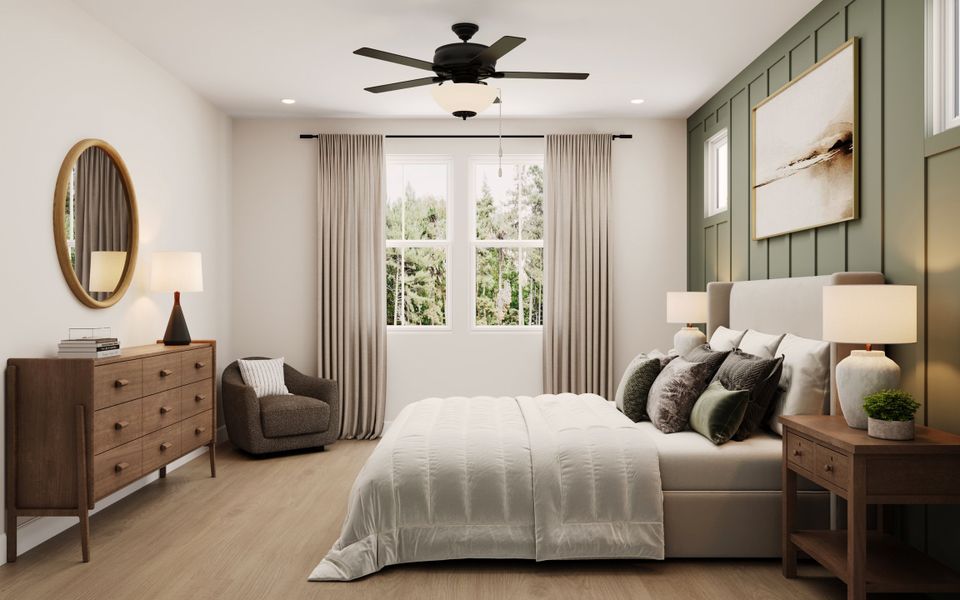 Furnished interior view inside a new home in Easton Walk, Lawrenceville (Image 8). Furnished interior view inside a new home in Easton Walk, Lawrenceville (Image 8).