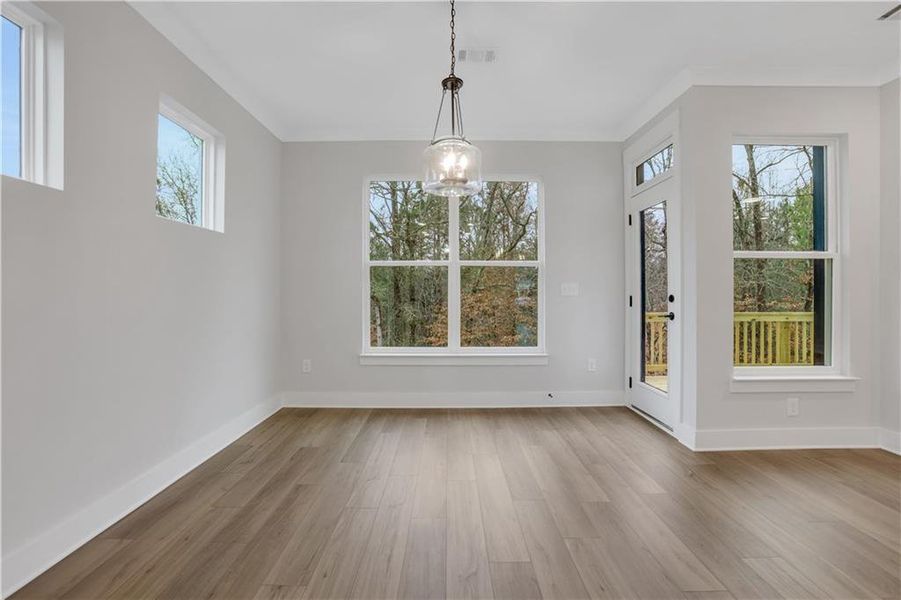 Spacious, unfurnished interior of a new home in Cambridge, Flowery Branch (Image 40). Spacious, unfurnished interior of a new home in Cambridge, Flowery Branch (Image 40).