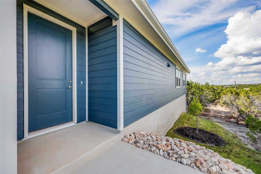 Exterior details and patio area of a home in , Lago Vista (Image 24).