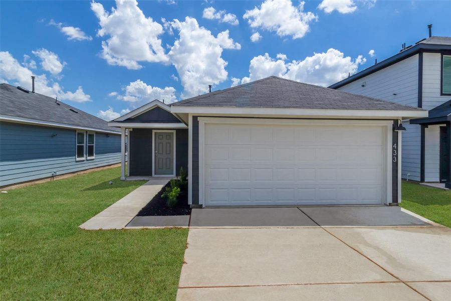 Exterior details and patio area of a home in Prairie Lakes, Buda (Image 12). Exterior details and patio area of a home in Prairie Lakes, Buda (Image 12).