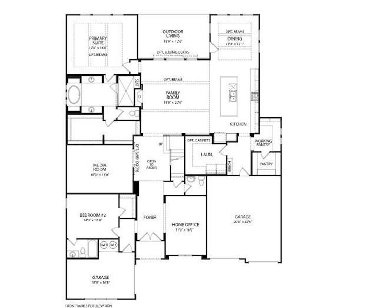 The Briargate Main Floor plan