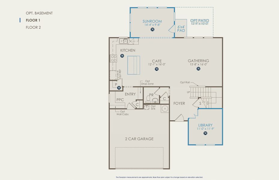 Newberry Floor Plan, Quick Move-In Home, Floor 1