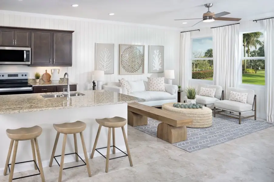 Representative furnished interior of a home built from the Rose by Minto Communities in Westlake, Loxahatchee (Image 6). Representative furnished interior of a home built from the Rose by Minto Communities in Westlake, Loxahatchee (Image 6).