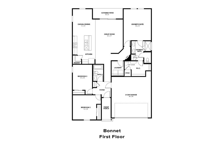 2D floor plan layout of this home in Palm Coast, Palm Coast, FL (Image 4).