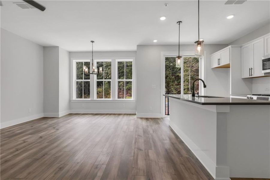 Spacious, unfurnished interior of a new home in Echo Park, Suwanee (Image 12). Spacious, unfurnished interior of a new home in Echo Park, Suwanee (Image 12).