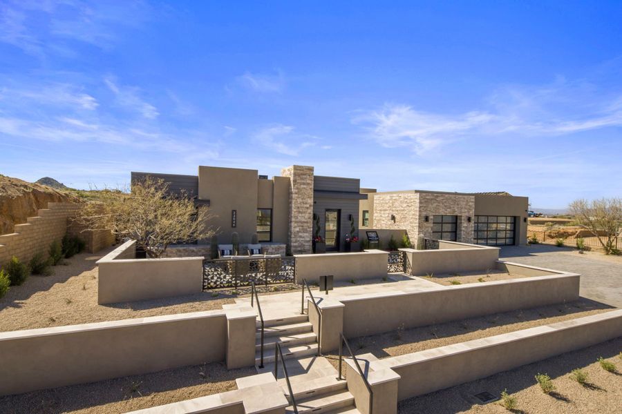 Representative exterior details of a home built from the Cheval by Camelot Homes in Shadow Ridge, Scottsdale (Image 2).