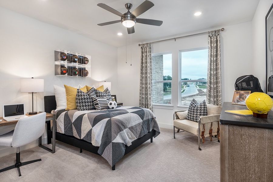 Furnished interior view inside a new home in Travisso Florence Collection, Leander (Image 15).