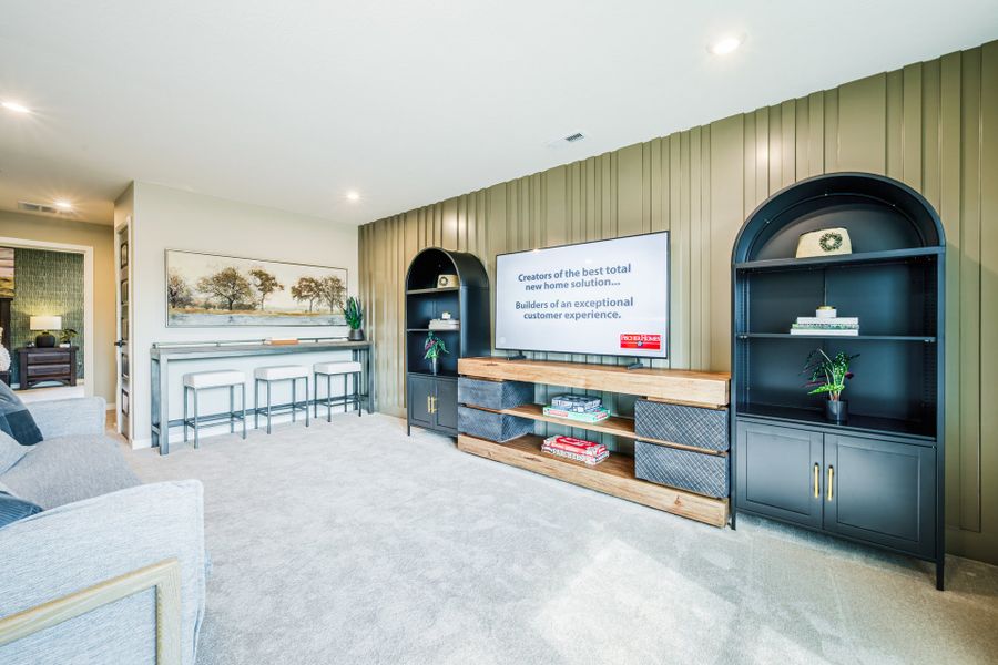 Representative furnished interior of a home built from the Camden by Fischer Homes in Easton Park, Dallas (Image 45).