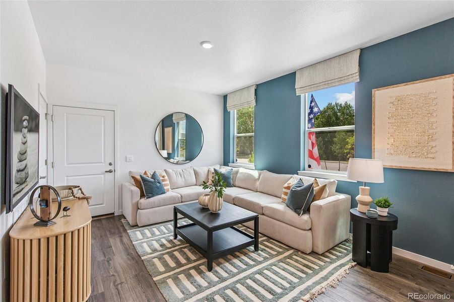 Furnished interior view inside a new home in Arcadia, Denver (Image 6). Furnished interior view inside a new home in Arcadia, Denver (Image 6).