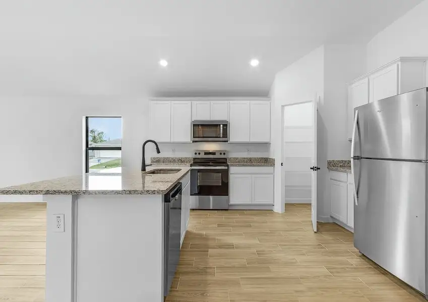 Chefs of all skill levels will love the kitchen