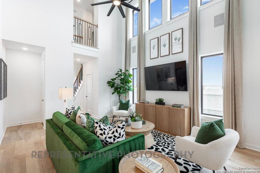 Furnished interior view inside a new home in Davis Ranch: 45ft. lots, San Antonio (Image 38).