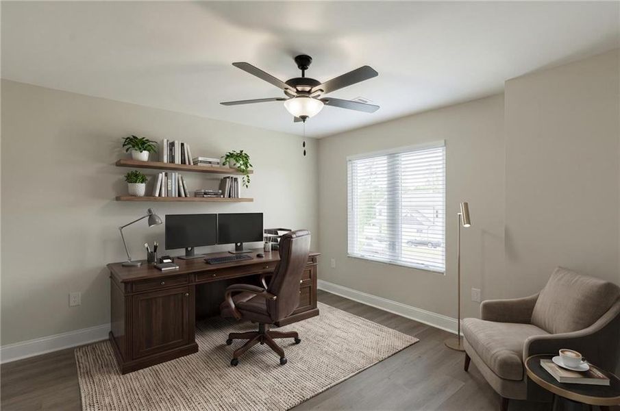 Furnished interior view inside a new home in , Toccoa (Image 15).
