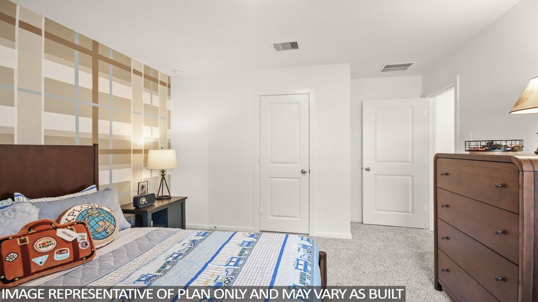 Furnished interior view inside a new home in New Waverly Station, New Waverly (Image 17).