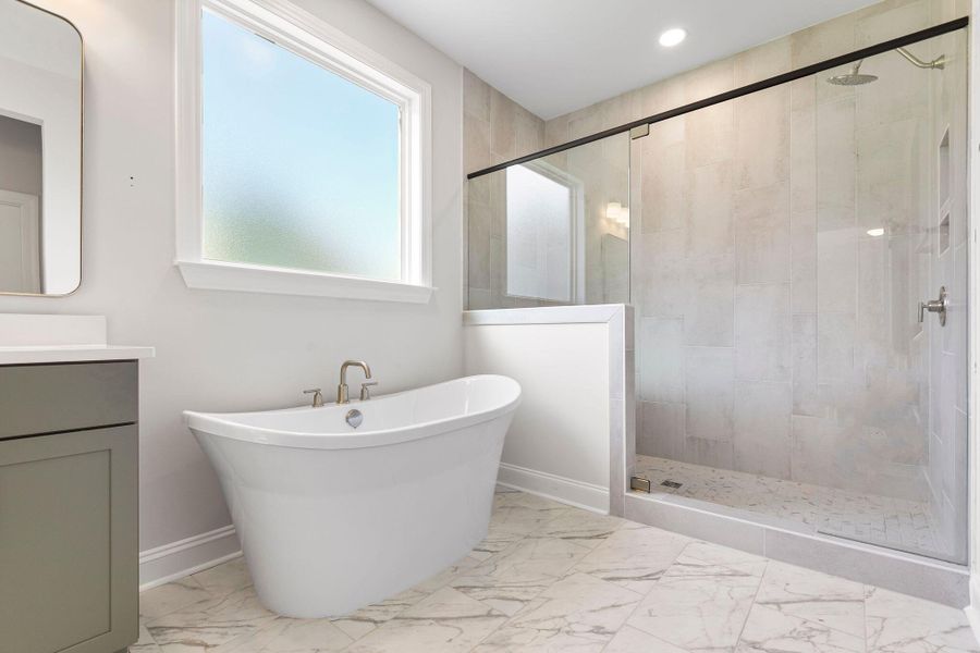 Furnished interior view inside a new home in K. Hovnanian's® Four Seasons at Lakes of Cane Bay, Summerville (Image 6).
