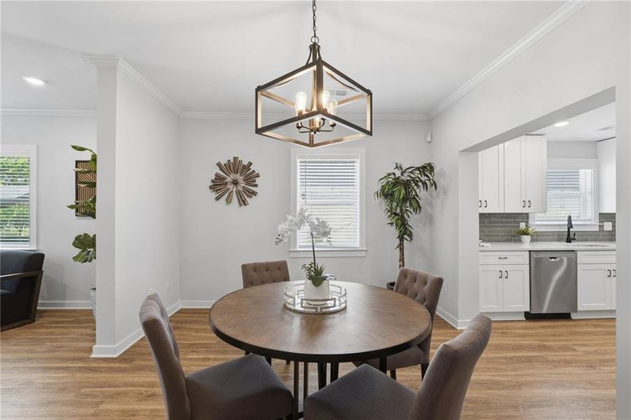 Furnished interior view inside a new home in , Atlanta (Image 11).