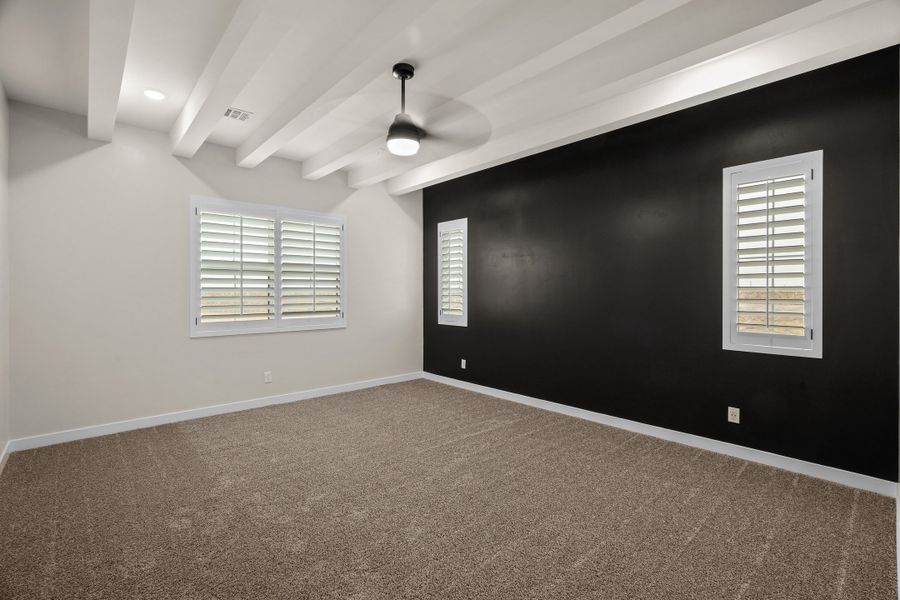 Representative unfurnished interior of a home built from the Pebble Beach- II by LEH. Homes in Verdancia, El Paso (Image 53).