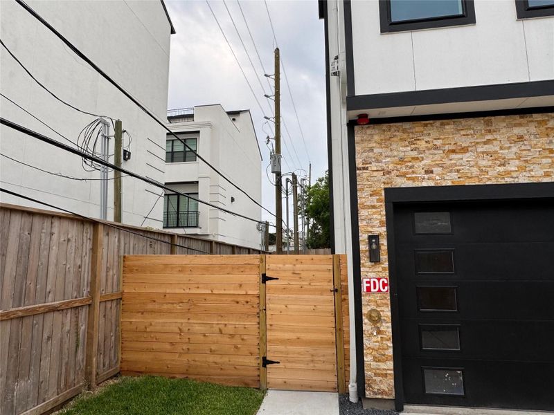 Exterior details and patio area of a home in , Houston (Image 29).