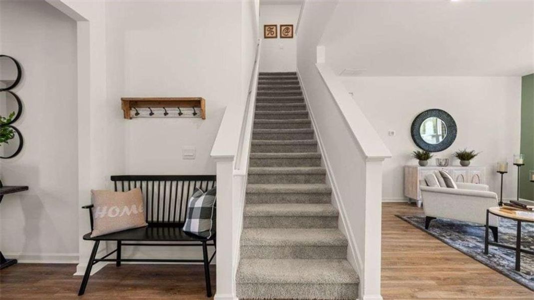 Furnished interior view inside a new home in Poplar Preserve, Newnan (Image 25).
