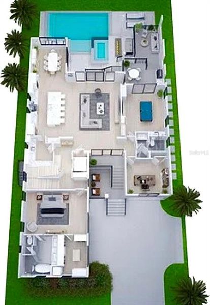 2D floor plan layout of this home in , New Port Richey, FL (Image 2). 2D floor plan layout of this home in , New Port Richey, FL (Image 2).