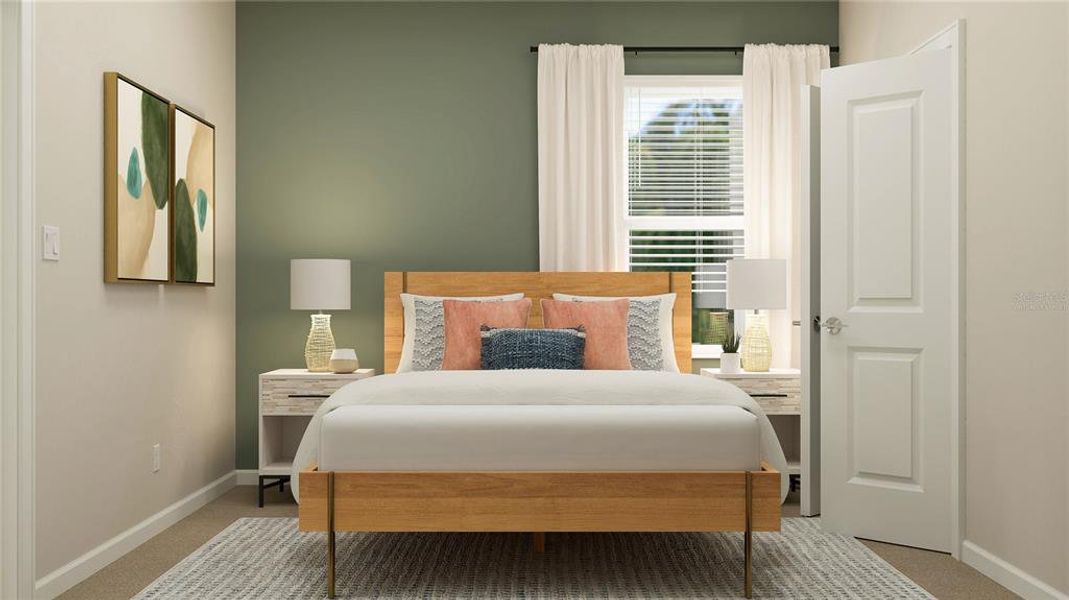 Furnished interior view inside a new home in The Glades at Crossprairie, St. Cloud (Image 8).