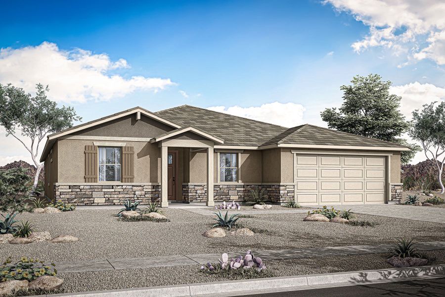 Representative exterior photo of a completed home built from the Apple by Mattamy Homes in Tierra Vistoso, Surprise, AZ (Image 4).